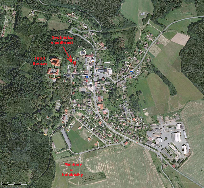 Mapy.cz - Bouzov (leteck�)